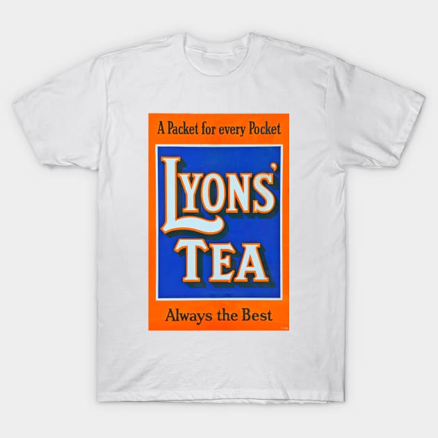 Lyons Tea Advert T-Shirt by Random Railways